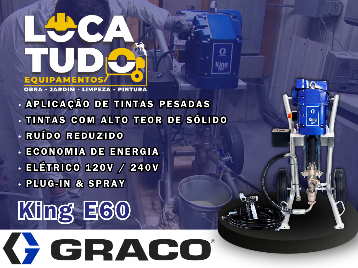 Pintura sem Ar Comprimido: Conheça o Pulverizador Airless Elétrico Graco King E60