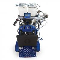 Marcador de linha sem ar hidráulico a gasolina LineLazer V 250SPS HP série refletiva, 2 pistolas automáticas, 2 tanques, LazerGuide 3000