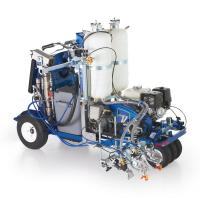 Marcador de linha sem ar hidráulico a gasolina LineLazer V 250SPS HP série refletiva, 2 pistolas automáticas, 2 tanques, LazerGuide 3000